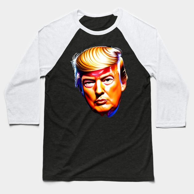 Silent Trump: A Mime's Monologue Baseball T-Shirt by Starseed666